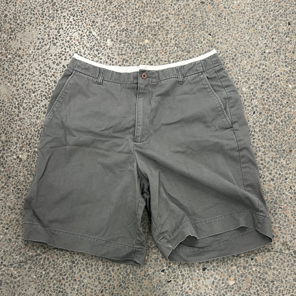 Dkny Gray Flat Front Shorts with Relaxed Fit